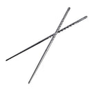 Stainless steel chopsticks spiral pattern non-slip 10 pair set 22.5cm / Kor G5D7