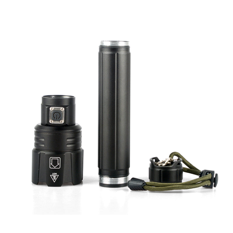 XANES XHP90.2 Zoomable Flashlight USB Charging 3 Modes IPX6 LED Light With 18650 Battery Charger USB Cable Battery Tube