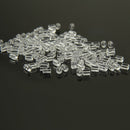 150PCS Cylindrical-shaped Clear Rubber Earring Safety Backs A8G2