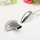 16GB USB 2.0 Memory Stick Data Memory Stick Flash Drive heart Pendant