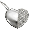 16GB USB 2.0 Memory Stick Data Memory Stick Flash Drive heart Pendant
