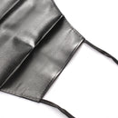 Men Faux Leather Bib Apron Waterproof Kitchen Restaurant Cooking Butchers Aprons