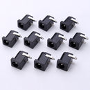 50pcs DC-005 3Pin Black DC Power Jack Socket Connector 5.5*2.1mm