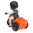 Puzzle Car Toy Trick Stunt Tricycle Light Music Rotate Bike Toys Rechargeable