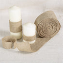 3m 5/10/15/30cm Linen Hessian Burlap Ribbon Roll Wedding Party Craft Decoration Fiber Cloth