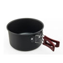 IPRee Outdoor 1-2 People Picnic Pots Travel Camping Sets Pans Bowls Hard Aluminum Oxide Tableware