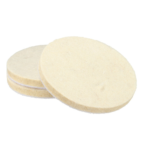 3pcs 75mm Polishing Pads Set 3 Inch Wool Felt Polishing Buffering Pads