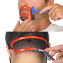 Beard Shaping Stencil Neckline Edge Back Hair Trimming Shaver Template For Men