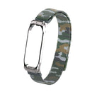 Camouflage Metal Watch Band Watch Strap Replacement for Xiaomi Miband 4