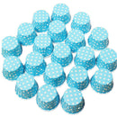 20 Pcs Paper cups for Cupcake muffin cake mold Decoration Point-blue J3Q2