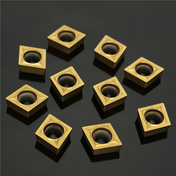 10pcs CCMT09T302 3G MP26 P25 Carbide Inserts Carbide Cutter Turning Tool Holder Inserts
