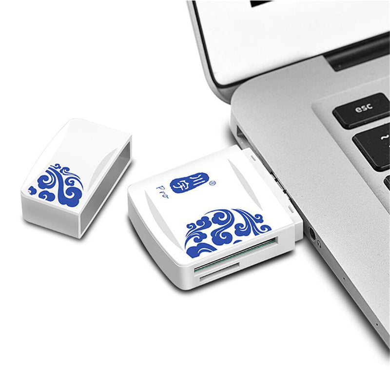 Kawau Mini Portable USB 2.0 TF Memory Card SD MS Card Reader for Computer Tablet PC