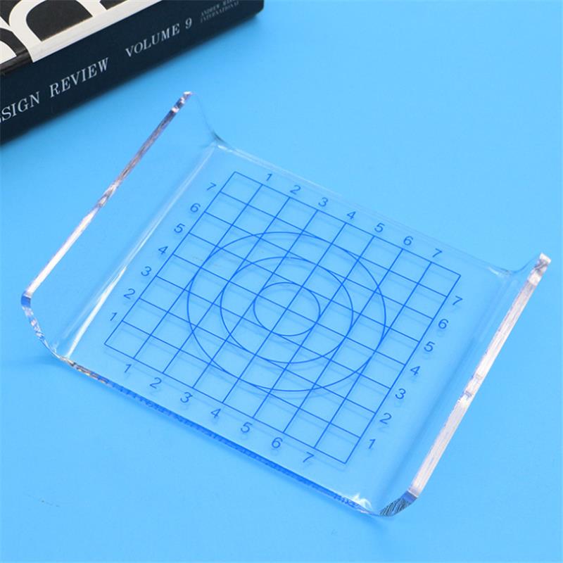 1Pcs Clear U-shaped Acrylic Scale Sheet Acrylic Pressure Board Transparent DIY Press Plate Clay Tool Ultralight Clay Mat