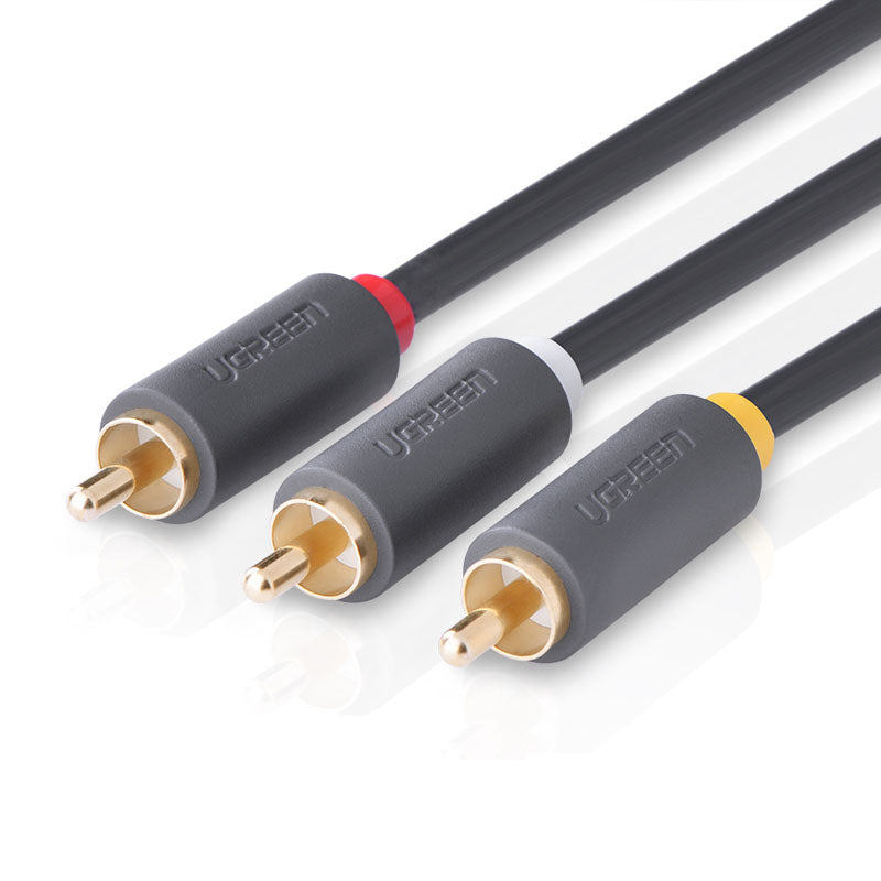 Ugreen AV105 1.5M 3RCA Male to Male AV Audio Cable for Set Top Box DVD TV
