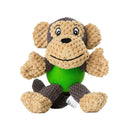 Plush Squeaky Pet Toys with Durable Chew Rubber Ball Body for Dogs Puppy Teething  Interactive Toy