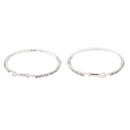 Womens Luxury Party Crystal Earring Chic Rhinestone Ear Hoop Dangle 55mm