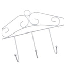 7 Hanger White Towel Hat Coat Clothes Wall Hook Over Door Bathroom