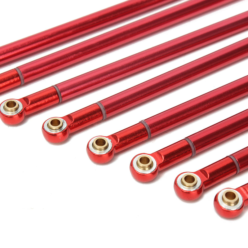8Pcs Red Axial Scx10 Aluminum Upgrad Alloy Rod Holder 313MM Wheelbase