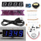 Geekcreit EC1840 DS3231 Red/Green/Blue/White DIY Light Control Broadcasting Time Music Electronic Clock Kit Without Housing