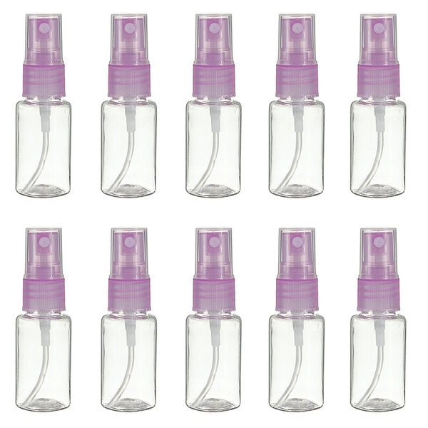 10 * 15ml Spray Bottle Empty Plastic Makeup Atomizer Container Pump U9Y2