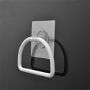 Adhesive Plastic Towel Holder Kitchen Roll Paper Organizer Storage Rack Hanger