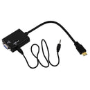PC HDMI to VGA SVGA RGB Video + Audio Cable Converter Adapter R9B2