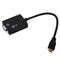PC HDMI to VGA SVGA RGB Video + Audio Cable Converter Adapter R9B2