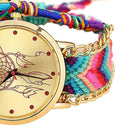 Handmade Braided Dreamcatcher Friendship Bracelet Watch Rope Watch Ladies Q N4H7