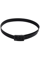 Unisex Stylish Candy Colours Silicone Plastic belt black F3O9