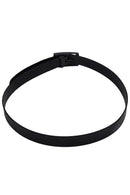 Unisex Stylish Candy Colours Silicone Plastic belt black F3O9