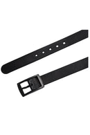 Unisex Stylish Candy Colours Silicone Plastic belt black F3O9