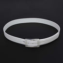 Unisex Stylish Candy Colours Silicone Plastic belt white X7G9