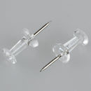 Clear Push Pins Transparent Plastic(Pack of 40) E6B1