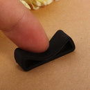 Black Watch Strap Retaining Hoop Loop Rubber Retainer Buckle Holder 18mm Z4N6