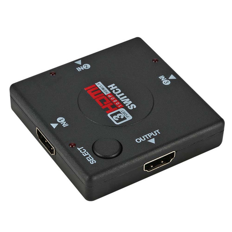 YuBeter 3 Port 1080P High Definition Multimedia Interface Switcher Adapter Splitter for PS3 STB TV DVD DVR PC DV DLP Projector