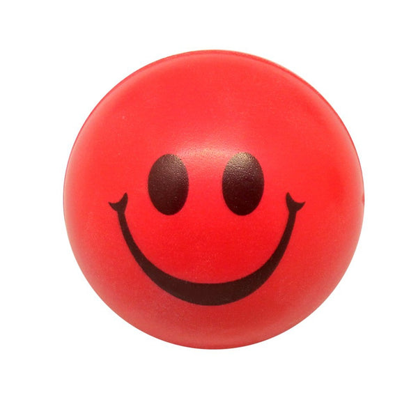 Happy Red Smile Face Bouncy Ball M3U6