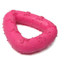 Rubber Pet Dog Puppy Cat Dental Teething Healthy Teeth Gums Triangular Chew P7G3