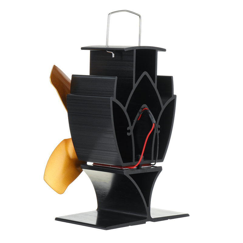 4 Blade Heat Powered Stove Fan Silent Wood Log Burner Fireplace Eco Fan No Electricity No Battery Heating Distribution