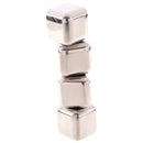 4Pcs Whiskey Wine Beer Stones 440C Stainless Steel Cooler Stone Whiskey Roc Z2I9