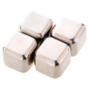 4Pcs Whiskey Wine Beer Stones 440C Stainless Steel Cooler Stone Whiskey Roc Z2I9