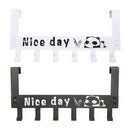 Carbon Steel Door Hook Organizer Rack Hanger Clothes Coat Towel Storage Holder