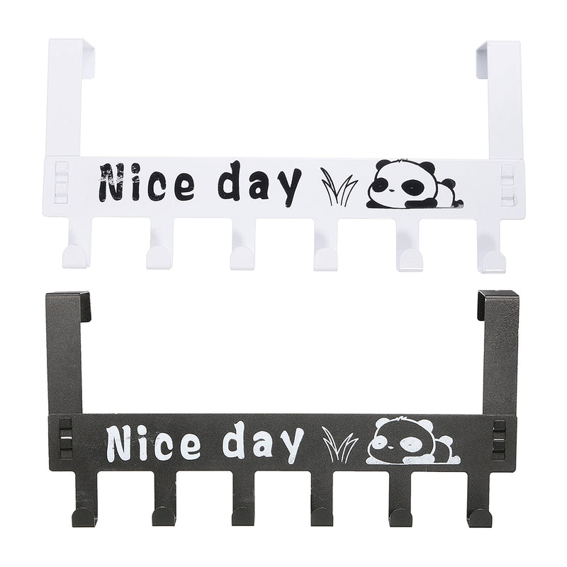 Carbon Steel Door Hook Organizer Rack Hanger Clothes Coat Towel Storage Holder