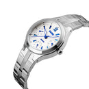 SKMEI 9132 30M Water Resistant Calendar Ladies Wrist Watch Stainless Steel Band Quartz Watches