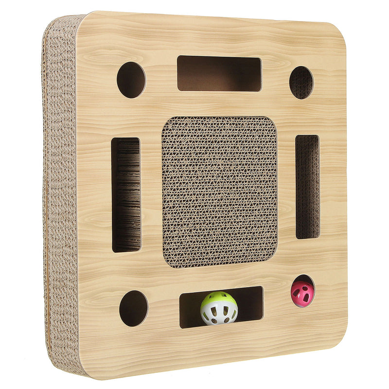 30*30*6cm/35*35*6cm Cat Scratching Board Wear Resistant Corrugated Material Pet Toys
