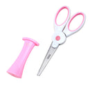 Deli 6065 Cute Kawaii Cartoon Rabbit Shape Scissors Paper Cutter Portable Students Scissors Safe Scissors DIY Hand Craft Cutting Tools with Protective Cover