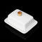 Porcelain Butter Dish With Lid Holder Serving Storage Tray Plate Storage Container Pizza Plate