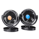 DC 12V/24V 360 All-Round Mini Auto Air Cooling Fan Adjustable Low Noise