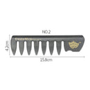 Retro Men's Head Comb Big Back Shape Comb Wide Tooth Head Insert Comb Fork Hair Scissors Tool
