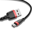 USLION QC 3.0 3A TPE High-Density Weave Micro USB Fast Charging Data Cable for Samsung S6 S7 Xiaomi Redmi6 HUAWEI HTC Nokia Xbox Kindle