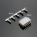 Excellway 10sets of 4S 5Pin 2.54mm Lipo Balance Jack Connector Plug Diy Housing Model Kit